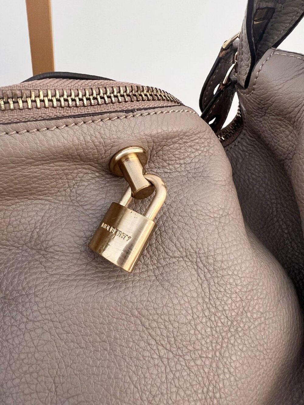 MULBERRY Taupe Pebbled Leather Slouchy Hobo Bag - Picture 7 of 16